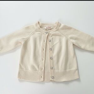 Cat & Jack Ivory Button Down Toddler Cardigan